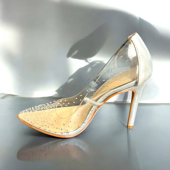Jessica Simpson Pixera 3 Embellished Stiletto Pointed Toe Heel size 6 - Picture 2 of 8